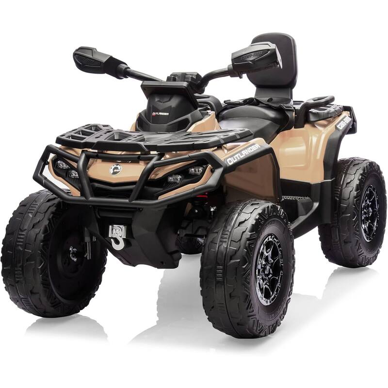 24V Electric Toy Ride On Car for Kids Best Gift, Blue - Brown