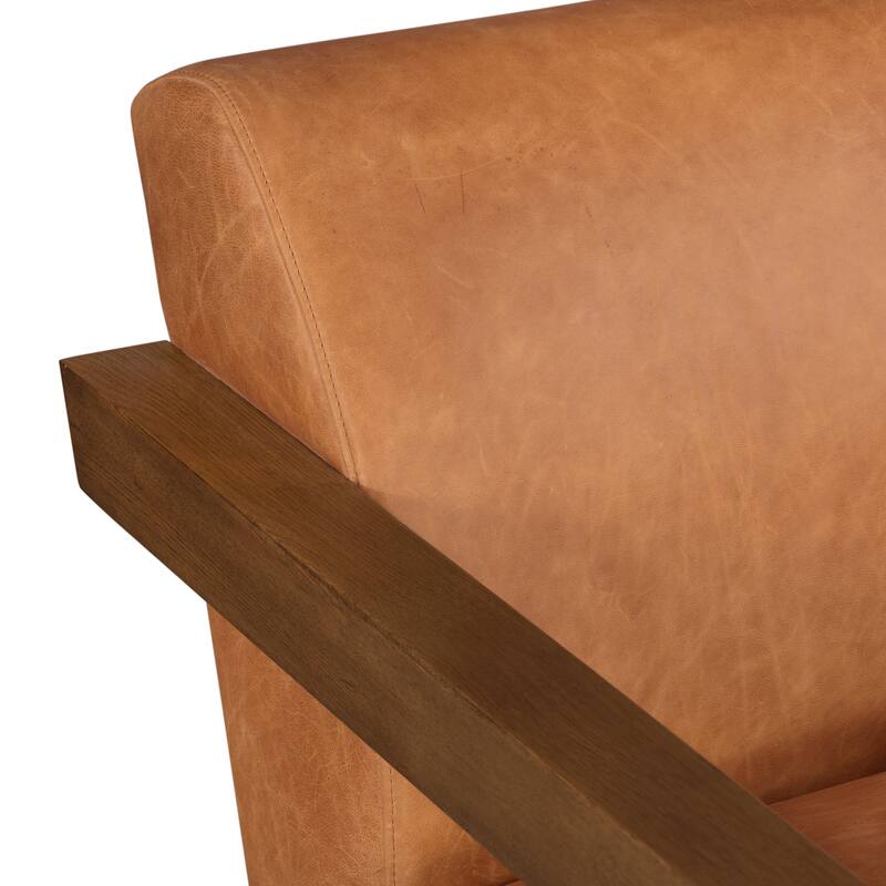 Poly and Bark Giza Lounge Chair - Italian Genuine Leather
