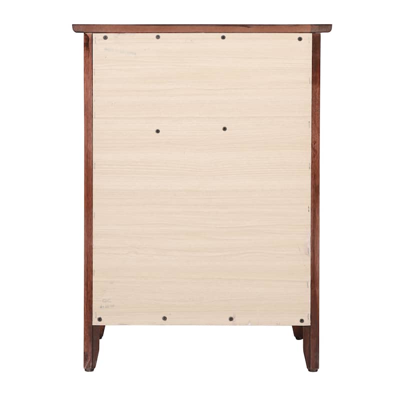 Izzy 1-drawer and Cabinet Wooden Nightstand