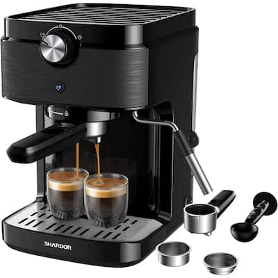 Espresso Machine 15 Bar Fast Heating Expresso Coffee Machines with Milk Frother/Steam Wand