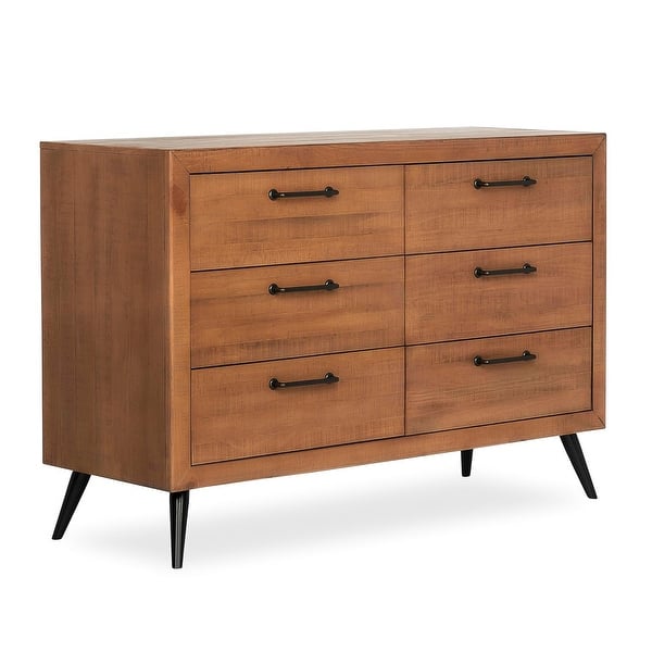 slide 2 of 15, Evolur Stilnovo Mid Century Double Dresser Sugarcane
