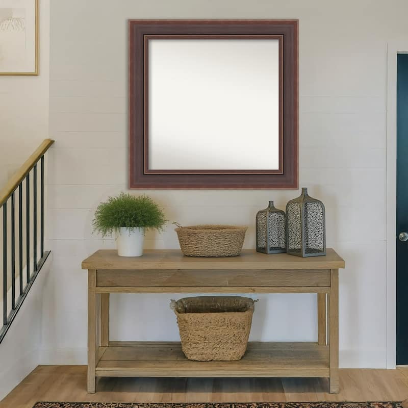 Moab Brown Bronze Non-Beveled Framed Wall Mirror - Moab Brown Bronze