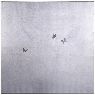 Silver Butterflies - Textured Hand Painted Abstract Wall Art
