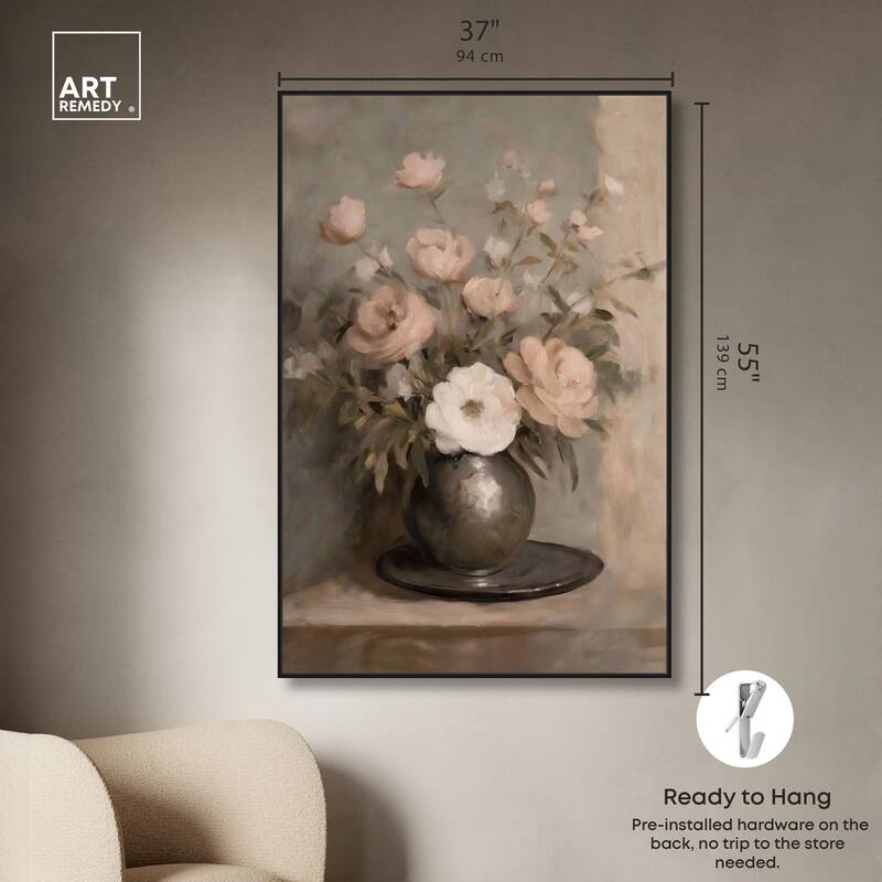 Porcelain Pink Canvas by Art Remedy