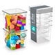 preview thumbnail 1 of 3, Sorbus Large Storage Clear Containers with Lids Toy Bins and Organizers, Small - 4 Pk Clear