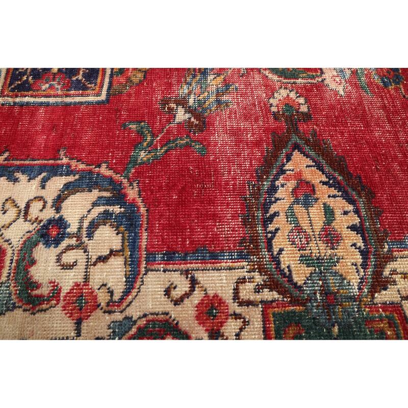 ECARPETGALLERY Hand-knotted Antalya Vintage Red Wool Rug - 9'2 x 11'9