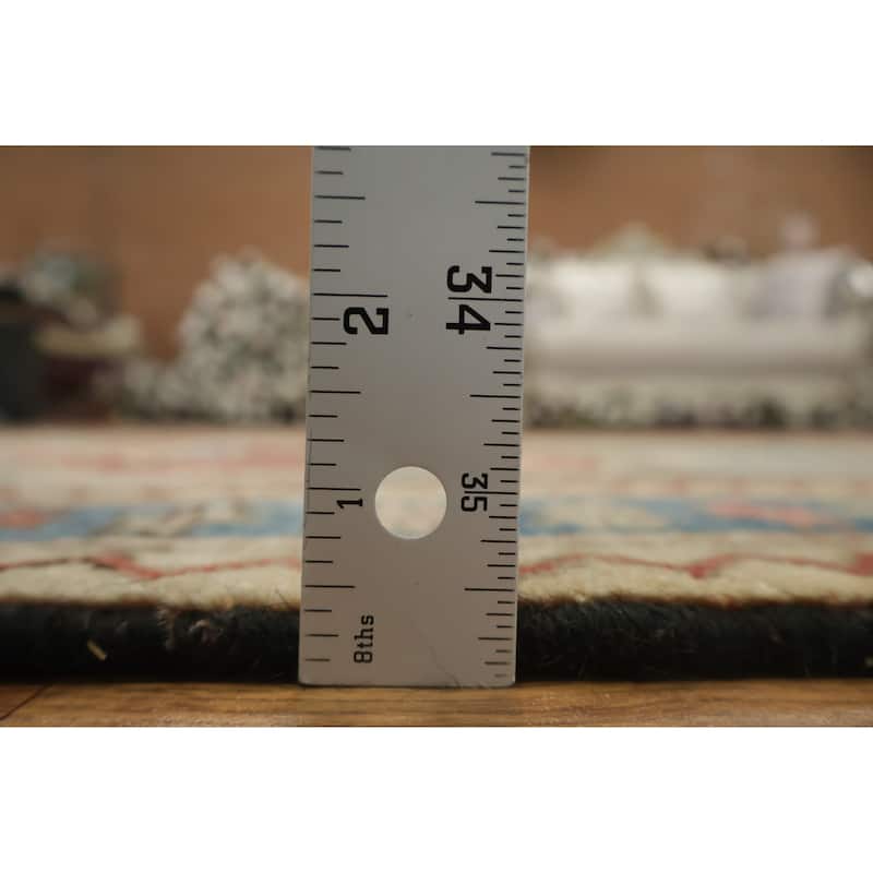 Hand Knotted Oriental 100% Wool Carpet Traditional Tribal Greys & Charcoal Meshkin Runner Rug - 10' 1'' X 3' 4''