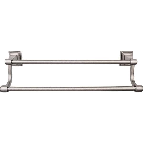 slide 2 of 5, Top Knobs Stratton Bath 30 Inch Double Towel Bar Antique Pewter