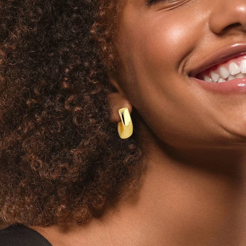 Miadora 25mm Hoop Earrings in 14K Yellow Gold