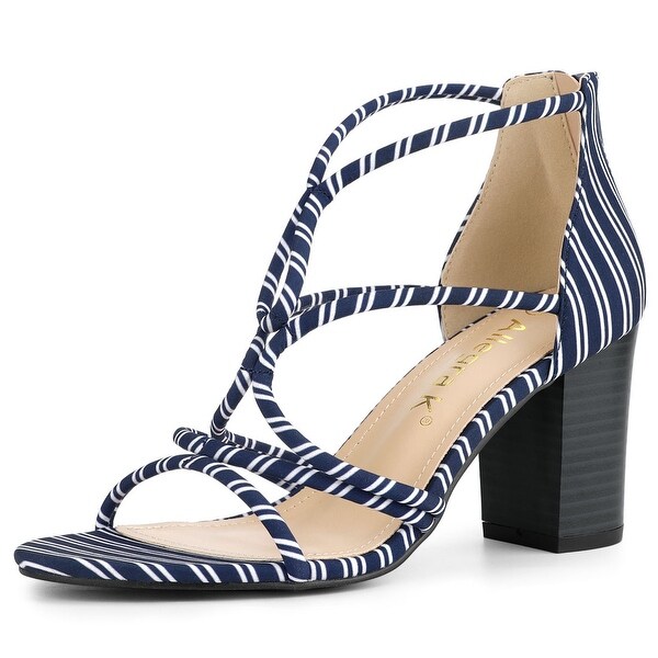 chunky heel strappy shoes