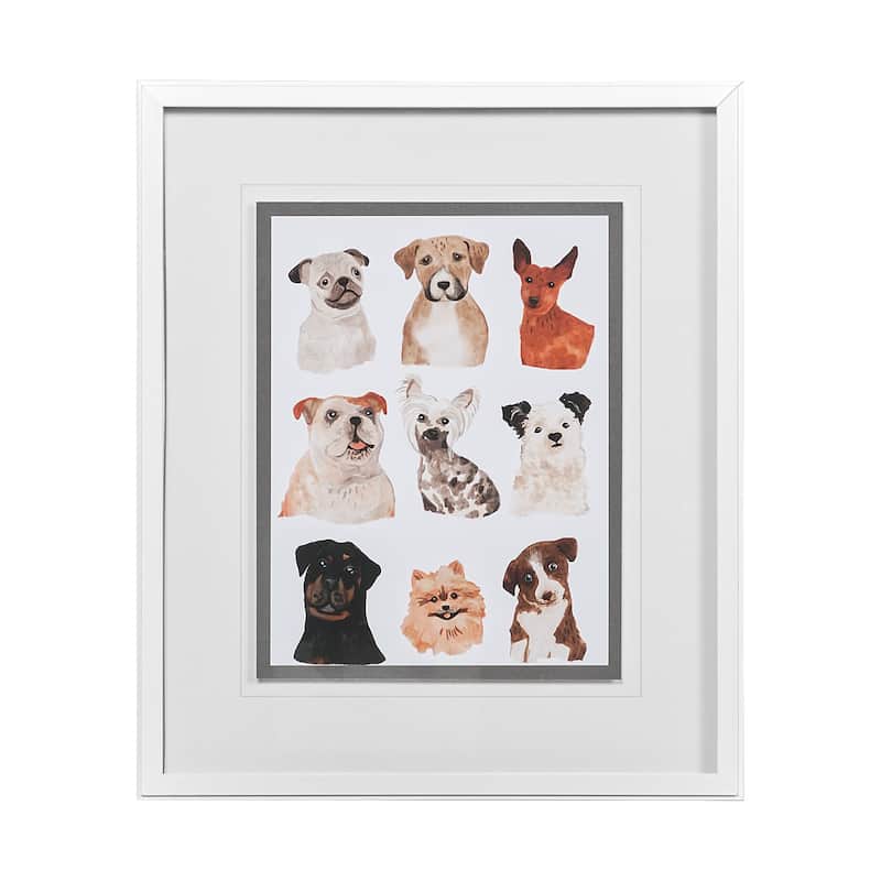 Doggos & Puppers I Framed Art Print