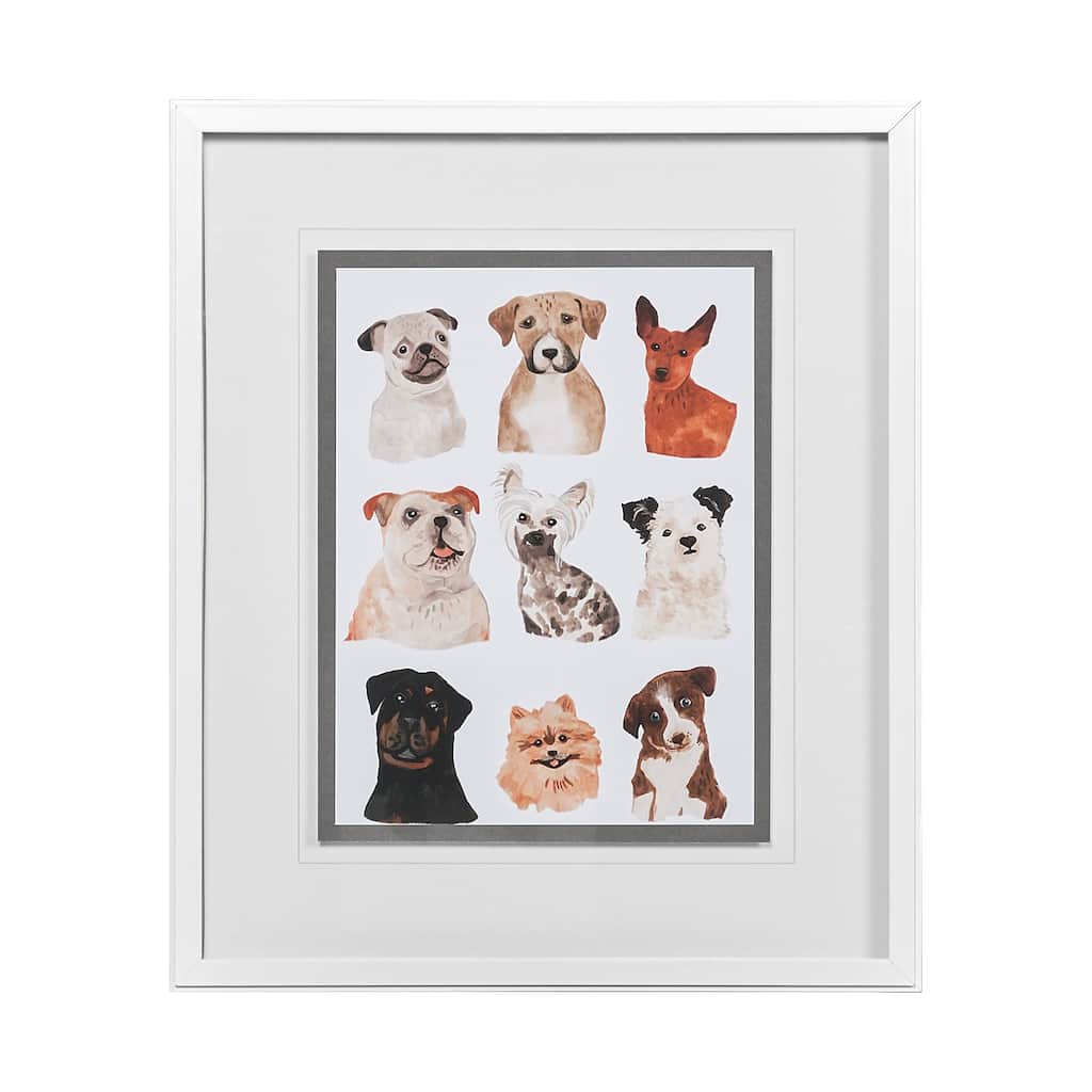 Doggos & Puppers I Framed Art Print