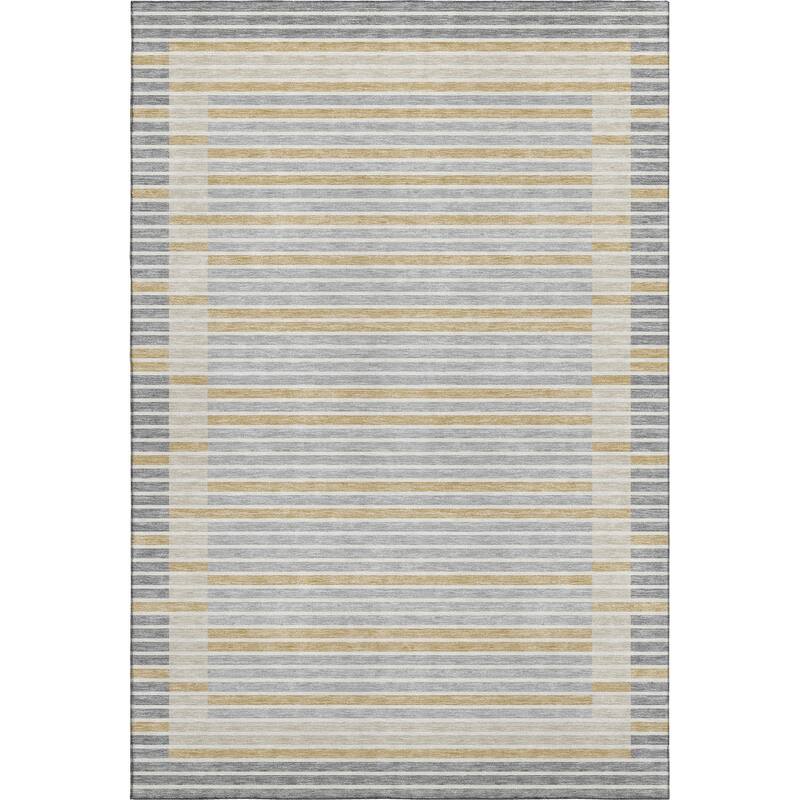 Premium Washable Super Soft Border Geo Mayfield Rug