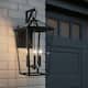 Modern Matte Black Outdoor Wall Lantern with Clear Tempered Glass Open Bottom Design Exterior Light Fixture for Entryway