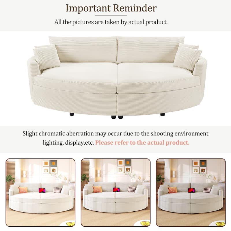 Oversized Double Chaise Lounge Sofa, Sofa Bed Recliner Loveseat Sofa Couch with Deep Seat and USB Ports