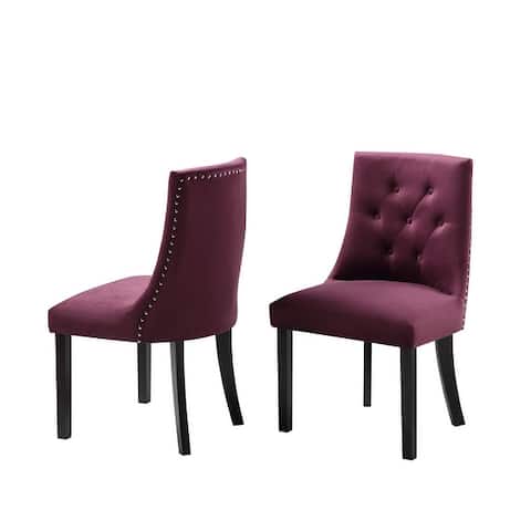 Bellcrest Velvet Dining Chairs (Set of 2)