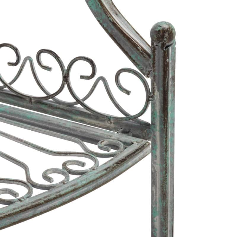 4-Tier Corner Shelf - 13.8"D x 13.8"W x 59.8"H