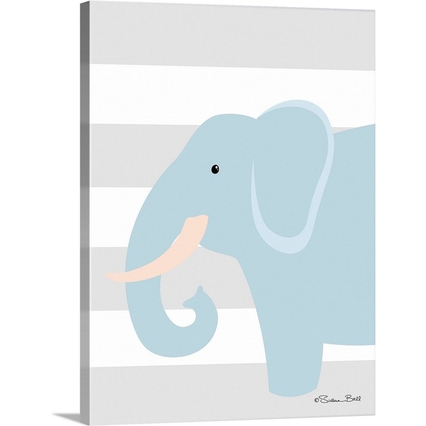 "Elephant Stripe" Canvas Wall Art