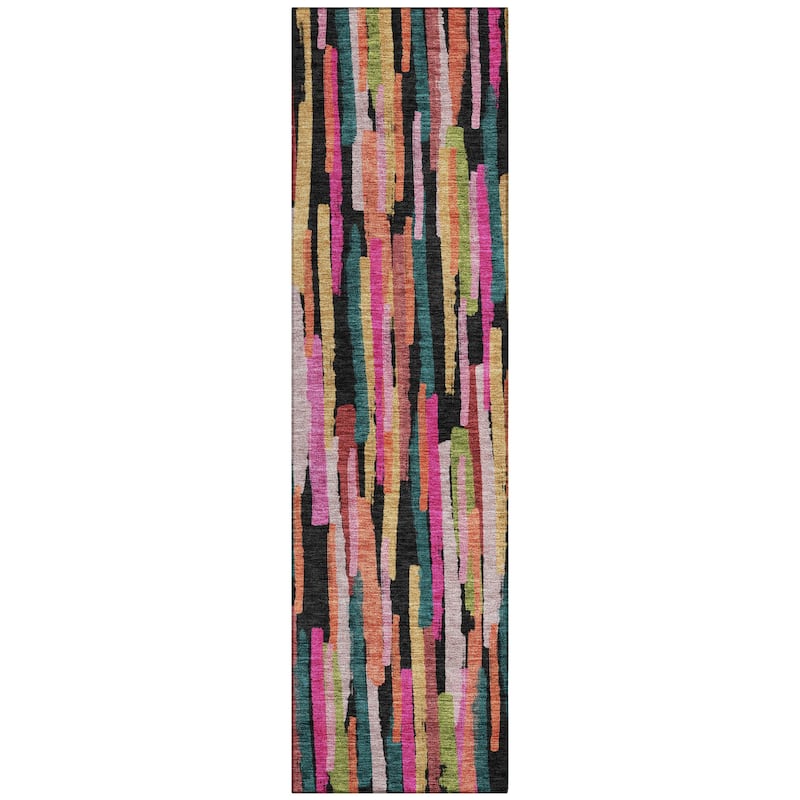 Machine Washable Indoor/ Outdoor Contemporary Chantille Rug