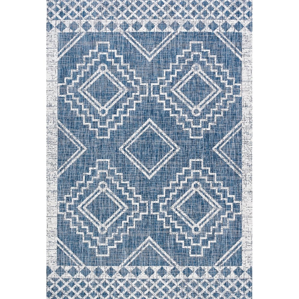 JONATHAN Y Carwa Diamond Tribal Medallion Indoor/Outdoor Area Rug