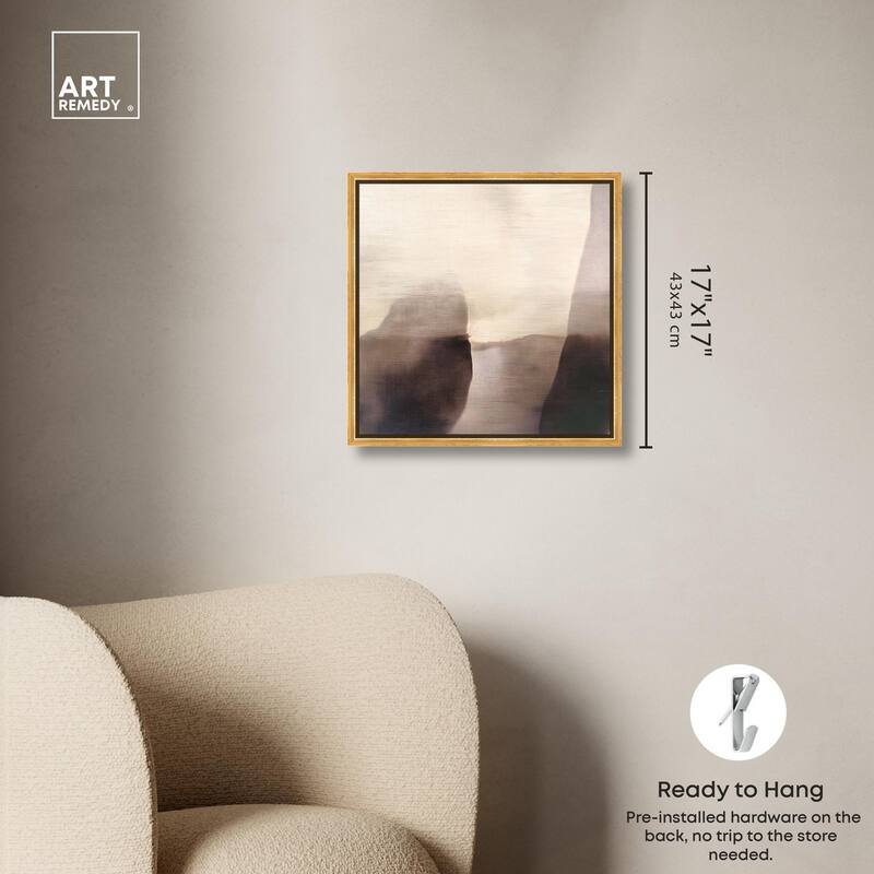 Pale Taupe II Canvas by Art Remedy