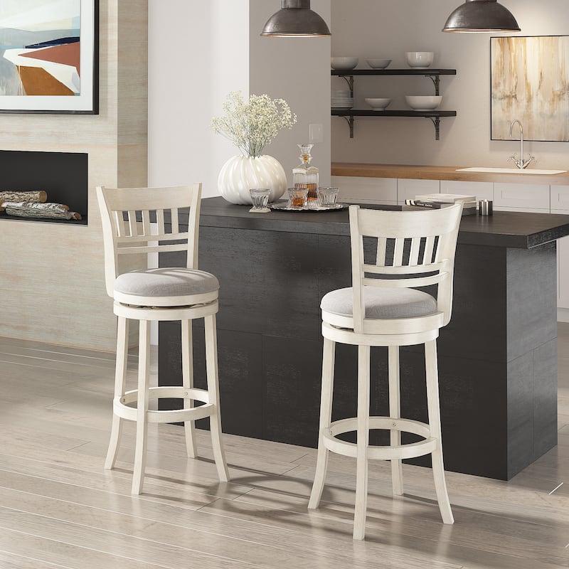 Rovinj Lattice Back 29"H Swivel Bar Stool - Lattice-Back