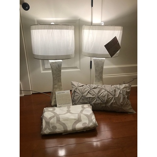 Safavieh Lighting 30 5 Inch White Shelley Concave Table Lamp Set Of 2 14 X 14 X 30 On Sale Overstock 9043072