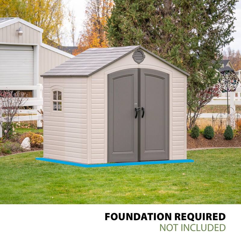 Lifetime 8 Ft. x 7.5 Ft. Outdoor Storage Shed (6411)