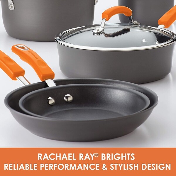 Hard-Anodized Nonstick Oval Pasta Pot / Stockpot with Lid - Bed