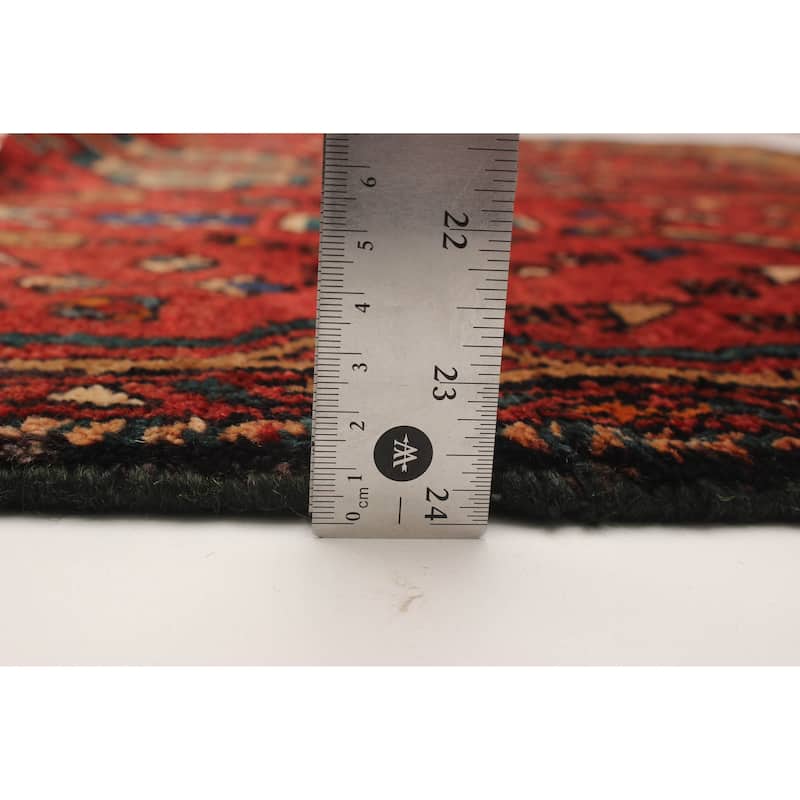 ECARPETGALLERY Hand-knotted Andelz Red Wool Rug - 3'9 x 8'0