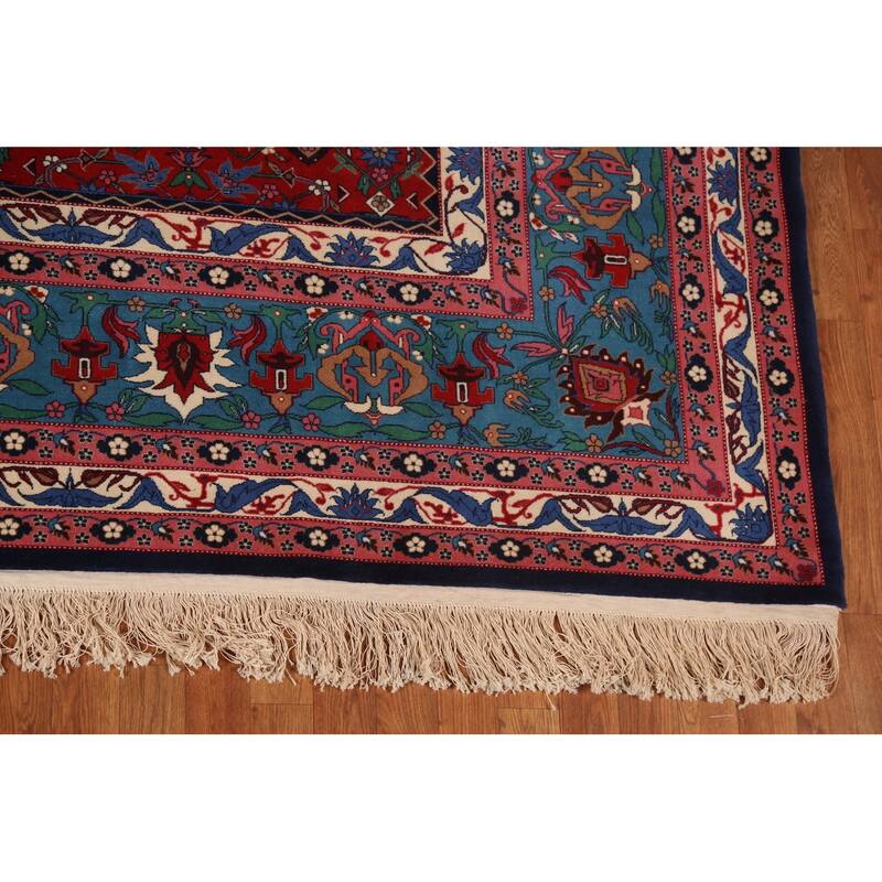 Vegetable Dye Tabriz Chinese Area Rug Handmade Wool Carpet - 9'3"x 12'1"
