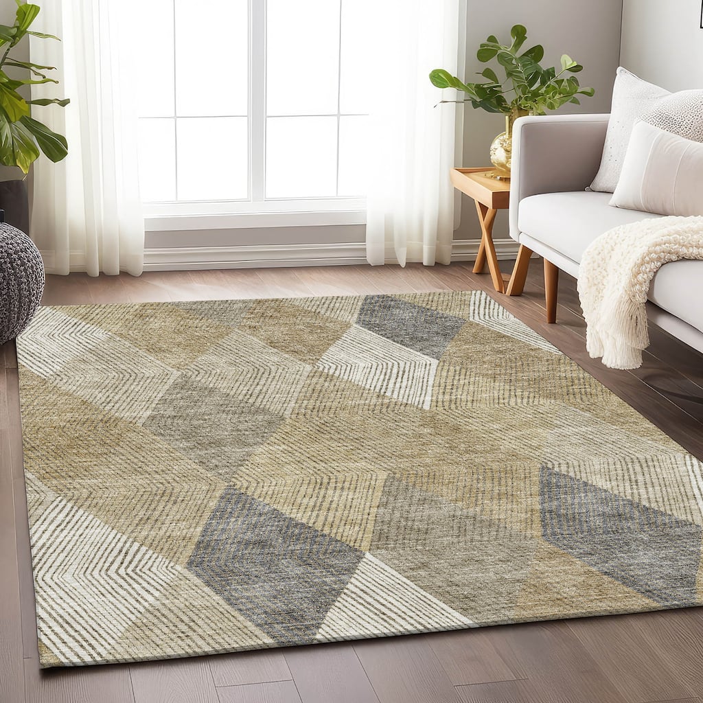 Premium Washable Super Soft Modern Fusion Mayfield Rug