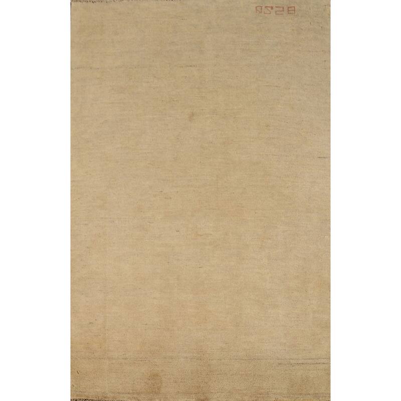 Contemporary Gabbeh Oriental Foyer Rug Handmade Wool Carpet - 3'3"x 4'9"