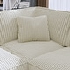 preview thumbnail 29 of 34, GDFStudio - Jackson Oversized L-Shaped Corduroy Corner Couch with Armrest Storage