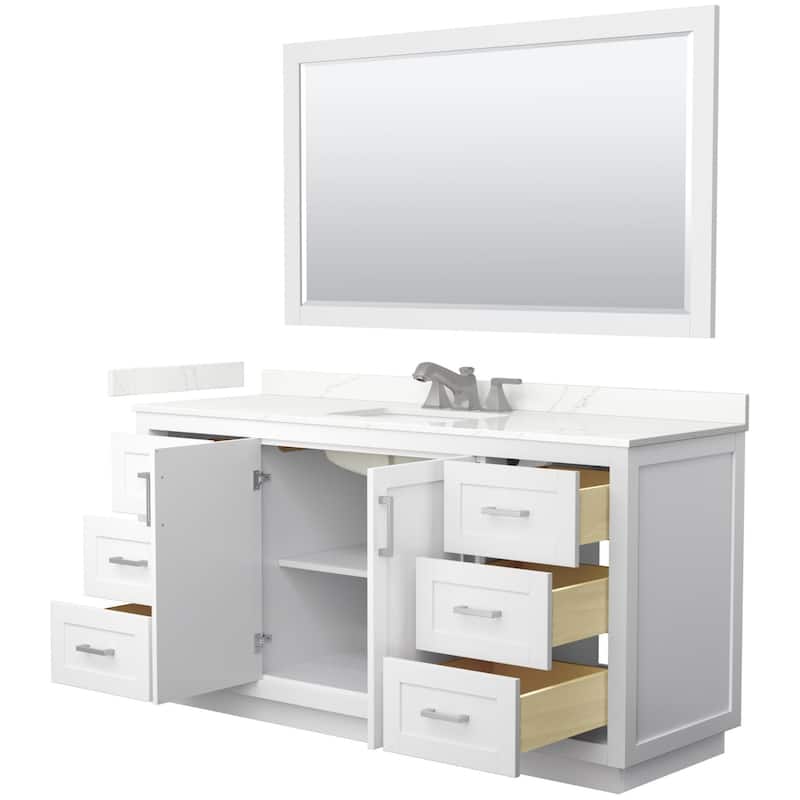 Wyndham Collection WCF292966S-QTZ-US3M58 Miranda 66" Free Standing