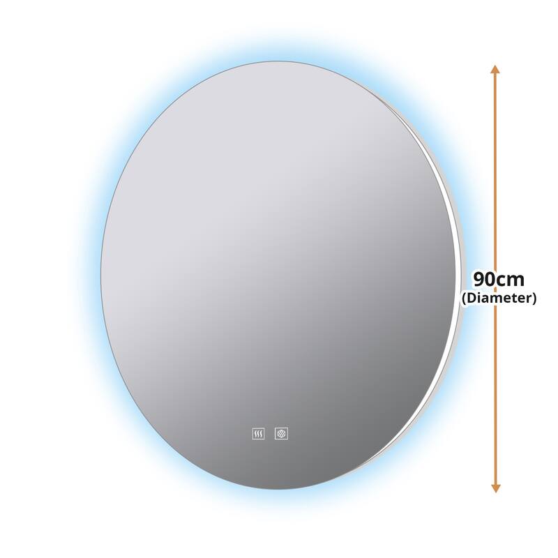Nordica Round LED Bathroom Vanity Mirror - N/A
