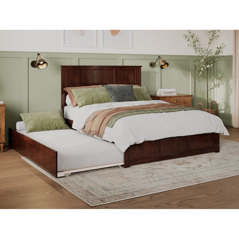AFI Madison Platform Bed with Matching Footboard & Trundle