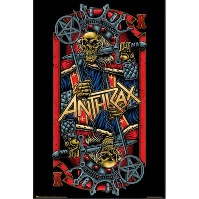 Anthrax - Playing Card  Art Poster - 24 x 36 Inch