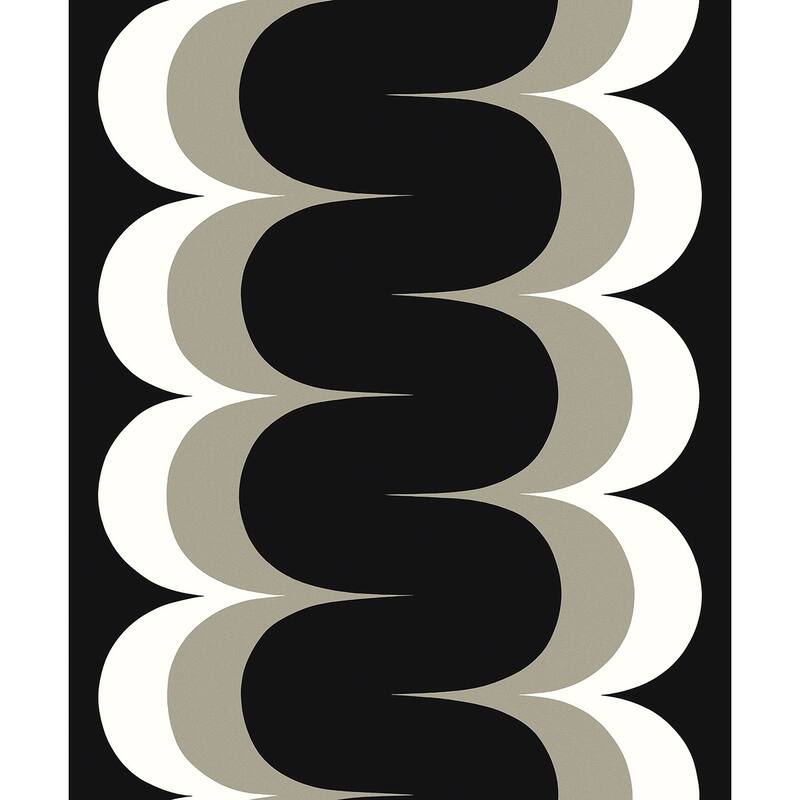 Seabrook Designs Mandolin Geometric Stripe Non-Woven Unpasted Wallpaper - 20.9 in. W x 33 ft. L - Onyx & Metallic Stone
