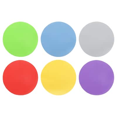 6Pcs Rubber Jar Opener Grippers Pads, Non-Slip Grippers Pads (Multicolor) - Multicolor