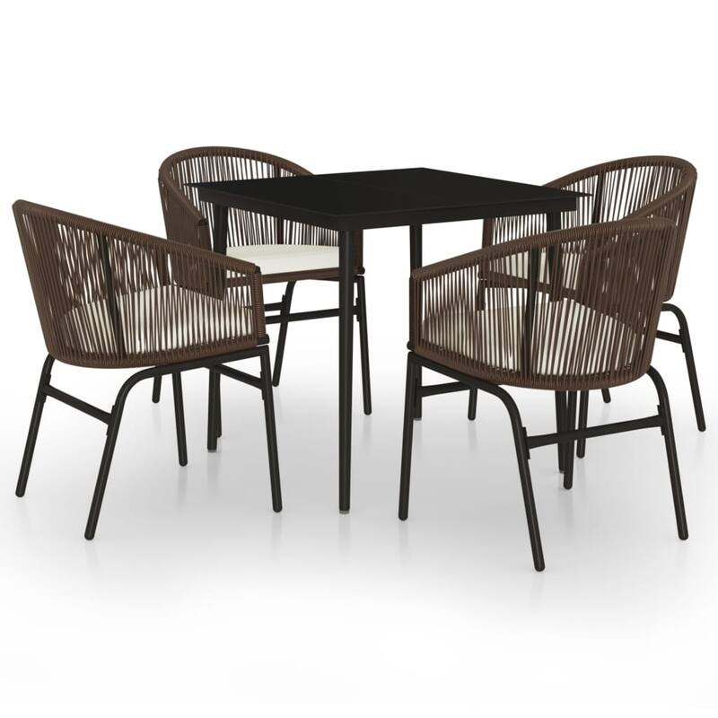 vidaXL Patio Dining Set Outdoor Garden Seat 3/5/7/9 Piece Multi Colors/Sizes