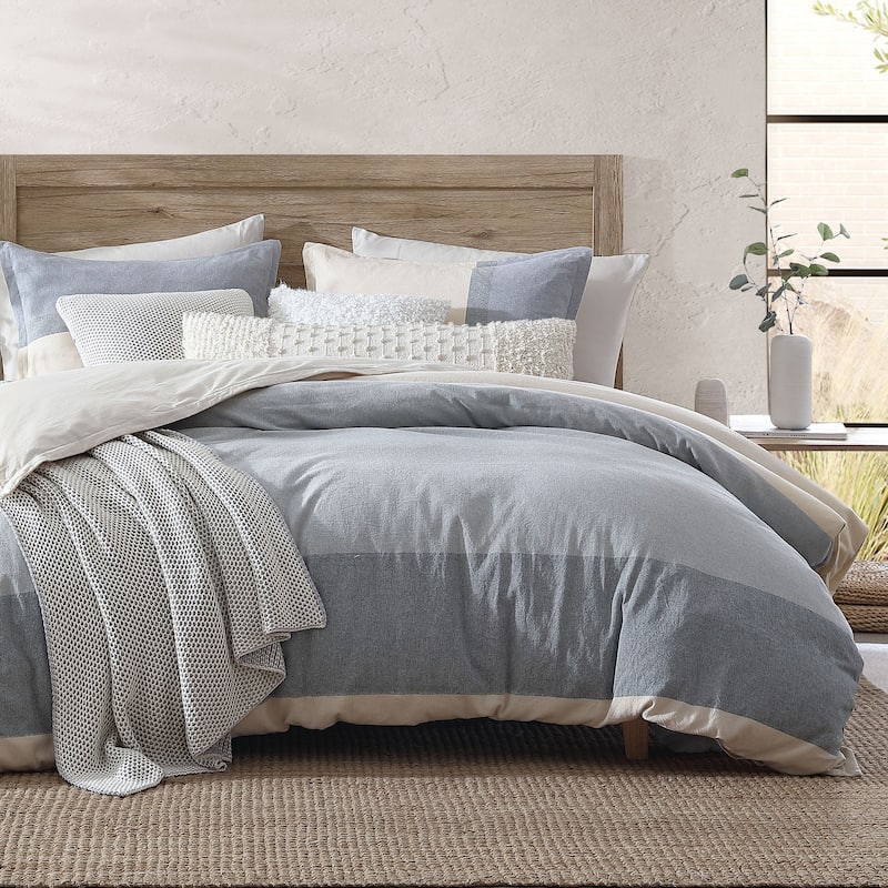 DKNY PURE Recycled Colorblock Duvet Set