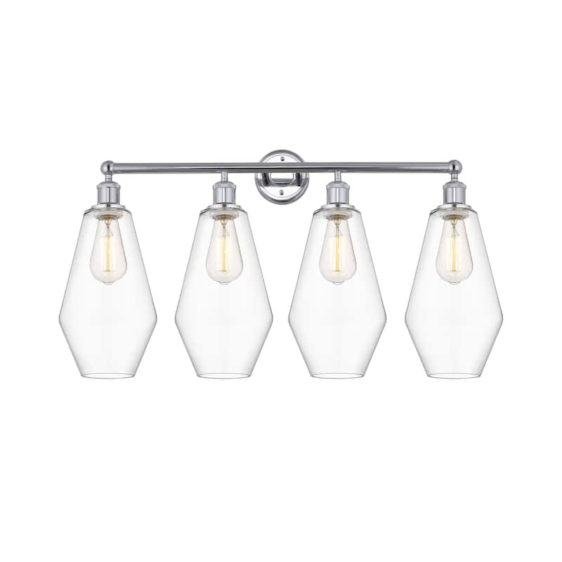 Innovations Lighting Cindyrella - 4 Light 34" Bath Vanity Light - Clear/Polished Chrome