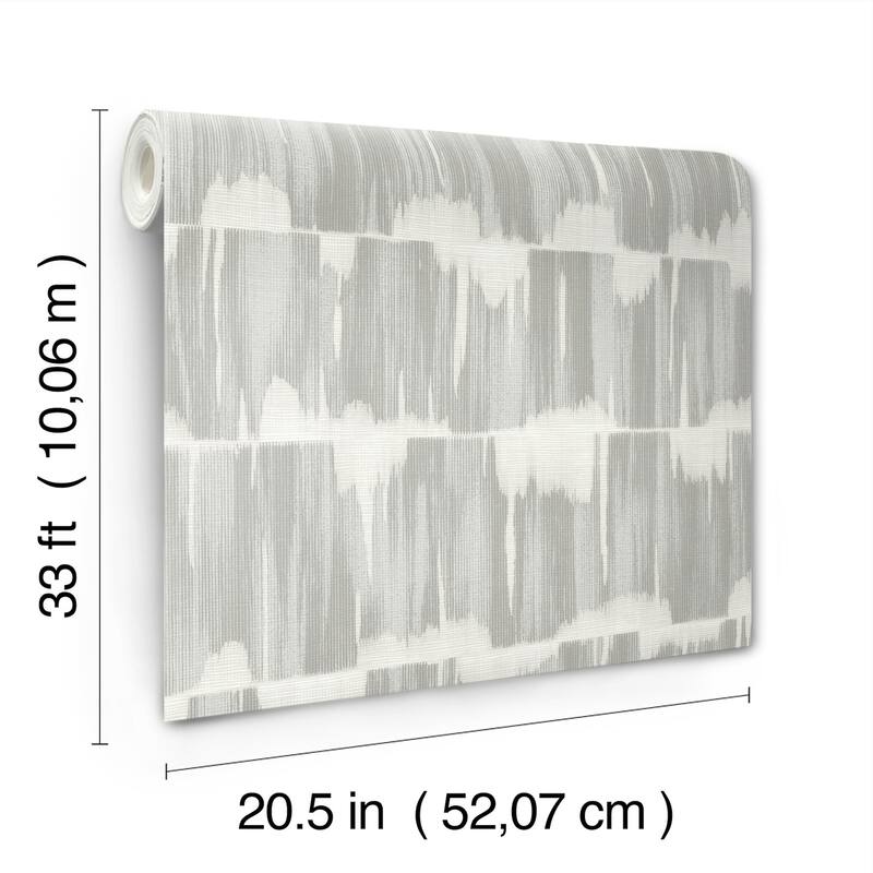 A-Street Prints Serendipity Sterling Shibori Wallpaper