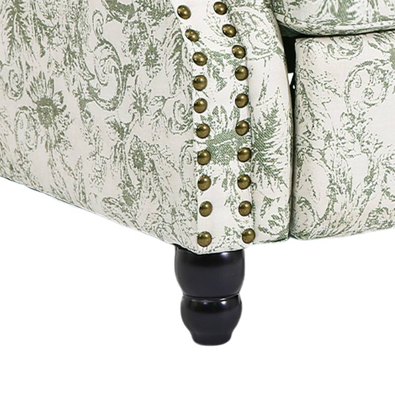 Manual Pushback Recliner Chairs with Nailhead Trim