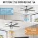 preview thumbnail 25 of 42, 52/66-In Farmhouse Style Industrial Windmill Large Ceiling Fan with Light and Remote