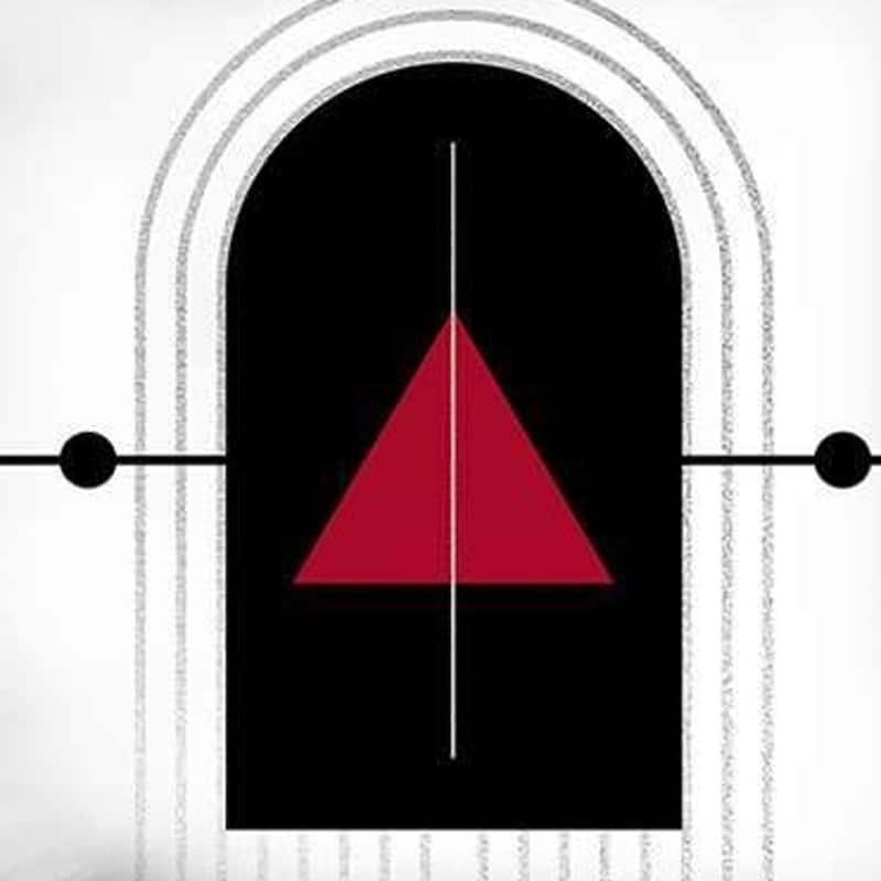 HomeRoots Set Of Two 18" X 18" Black And Red Abstract Zippered Handmade Polyester Throw Pillow