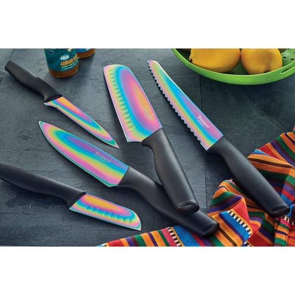 Shop Hampton Forge Tomodachi 6 Piece Knife Set Titanium Coated