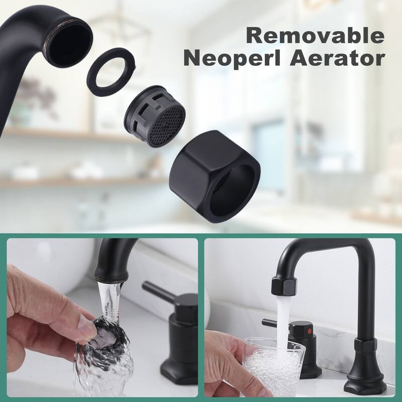 WOWOW Modern-Style Bathroom Faucet with Pop-Up Drain