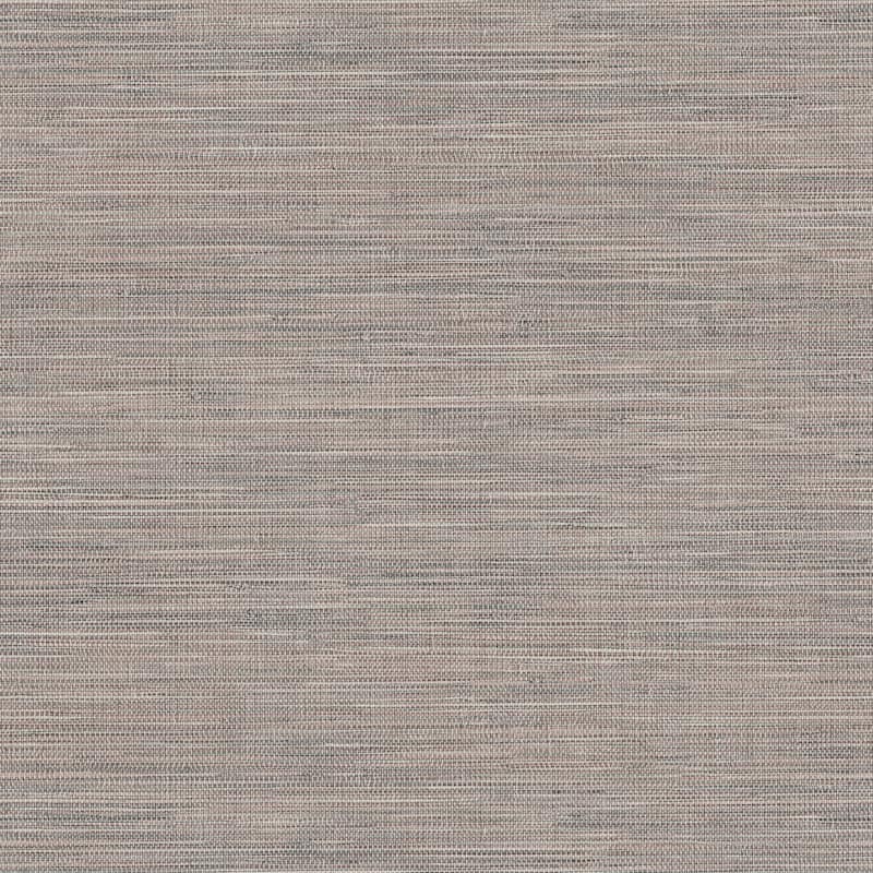 Winn Dark Brown Faux Grasscloth Wallpaper